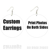African Fabric Bohemian Wooden Earrings