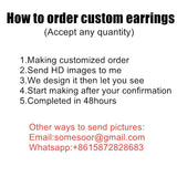 African Fabric Bohemian Wooden Earrings