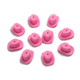 10Pcs Baby Silicone Beads Cowboy Hat Teething DIY Jewelry Making