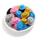10Pcs Baby Silicone Beads Cowboy Hat Teething DIY Jewelry Making