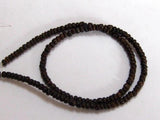 5 Strands Natural Dark Coconut Rondelle Beads 3mm