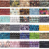 Natural Stone Beads Mix Agates Amethysts Turquoise Amazonite 4-10mm