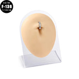ASTM F136 Titanium Reverse Navel Piercing Clicker Belly Button Ring