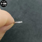 ASTM F136 Titanium Reverse Navel Piercing Clicker Belly Button Ring