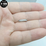 ASTM F136 Titanium Reverse Navel Piercing Clicker Belly Button Ring