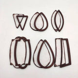 10 pcs Teardrop Wood Base Earrings Pendant Blank Wooden Settings