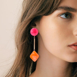 Bohemian Acrylic Long Drop Dangle Earrings For Women