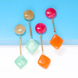 Bohemian Acrylic Long Drop Dangle Earrings For Women