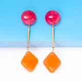 Bohemian Acrylic Long Drop Dangle Earrings For Women