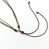Vintage Multilayer Wood Beads Pendant Necklace