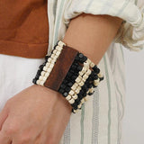 Bohemian Wood Beads Bracelet for Women Ethnic Jewelry