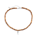 Men's Vintage African Beaded Clay Necklace