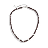 Men's Vintage African Beaded Clay Necklace