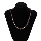 Men's Vintage African Beaded Clay Necklace
