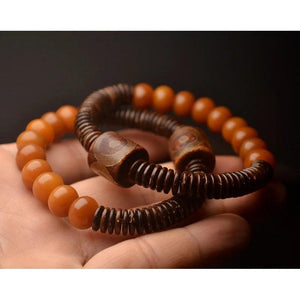 Tibetan Dzi Bead Bangle Amulet Bless Eyes Fengshui Bracelet