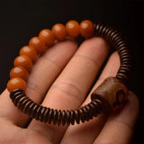 Tibetan Dzi Bead Bangle Amulet Bless Eyes Fengshui Bracelet