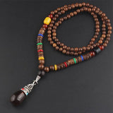 Nepalese Resin Water Drop Peacock Pendant Bohemian Necklace