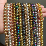 AAA Natural Rose Hematite Stone Round Beads 2-10mm for Jewelry Making