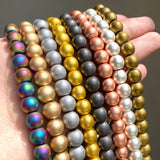 AAA Natural Rose Hematite Stone Round Beads 2-10mm for Jewelry Making