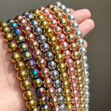 AAA Natural Rose Hematite Stone Round Beads 2-10mm for Jewelry Making