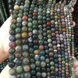 Indian Agat Stone 4/6/8/10/12mm Round Ball Beads for Jewelry Making