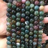Indian Agat Stone 4/6/8/10/12mm Round Ball Beads for Jewelry Making