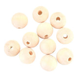 Hinoki Wood Spacer Beads Round Ball DIY Earrings Neck