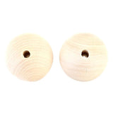 Hinoki Wood Spacer Beads Round Ball DIY Earrings Neck