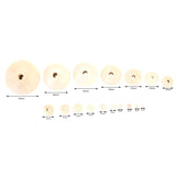 Hinoki Wood Spacer Beads Round Ball DIY Earrings Neck