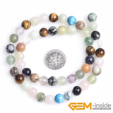8mm Mixed Gem stone Round Shape Loose Beads Jewelry Making DIY Bracelet