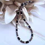 Men's Coconut Bead & Stone Surfer Necklace