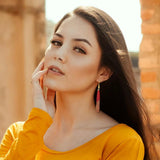 Colorful Wooden Teardrop Pendants for Jewelry Making