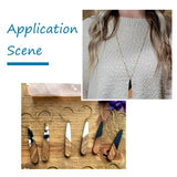 Colorful Wooden Teardrop Pendants for Jewelry Making