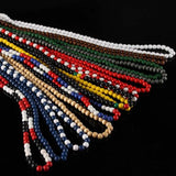 Colorful Hiphop Round Beads Necklace Chain DIY Jewelry Making