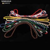 Colorful Hiphop Round Beads Necklace Chain DIY Jewelry Making