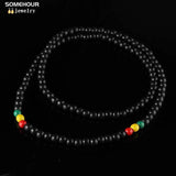 Colorful Hiphop Round Beads Necklace Chain DIY Jewelry Making
