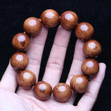 Tibetan Buddhist Bracelet Men's 20mm Solid Wood Rosary Beads