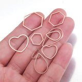 10Pcs Stainless Steel Frame Connectors for DIY Jewelry Making