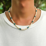 Hip Hop Wood Beads Necklace Men Choker Strand Mix Neck Chain Jewelry Collar