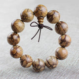 Buddhist Tibetan Prayer Beads Bracelet Natural Wood Buddha Beads Men Jewelry