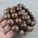 Buddhist Tibetan Prayer Beads Bracelet Natural Wood Buddha Beads Men Jewelry