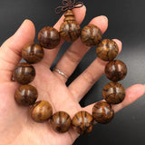 Buddhist Tibetan Prayer Beads Bracelet Natural Wood Buddha Beads Men Jewelry