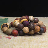 Vietnam Burmese Wooden Bracelet Buddhism Prayer Tibetan Buddha Bracelet