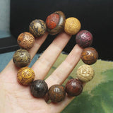 Vietnam Burmese Wooden Bracelet Buddhism Prayer Tibetan Buddha Bracelet