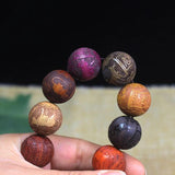 Vietnam Burmese Wooden Bracelet Buddhism Prayer Tibetan Buddha Bracelet