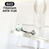 Titanium Crystal Navel Ring Zircon Drop Dangle Body Piercing Jewelry