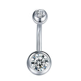 10pcs Rhinestone Belly Button Rings Stainless Steel Navel Piercing Body Jewelry
