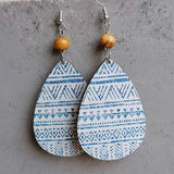 Beaded Floral Teardrop Dangle Earrings for Women