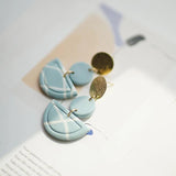Vintage Wood Beads Stud Earrings Sets