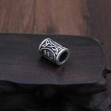 Viking Beard Hair Beads with Keel Chain - S925 Sterling Silver